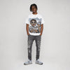 NB 2000 “Silver/Blue” DopeSkill Oversize Print T-Shirt Overstack Graphic