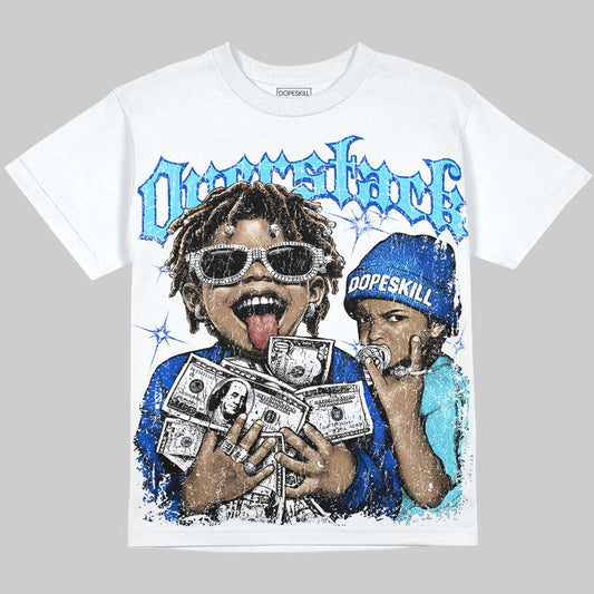 SB Dunk Argon DopeSkill Oversize Print T-Shirt Overstack Graphic Streetwear - White