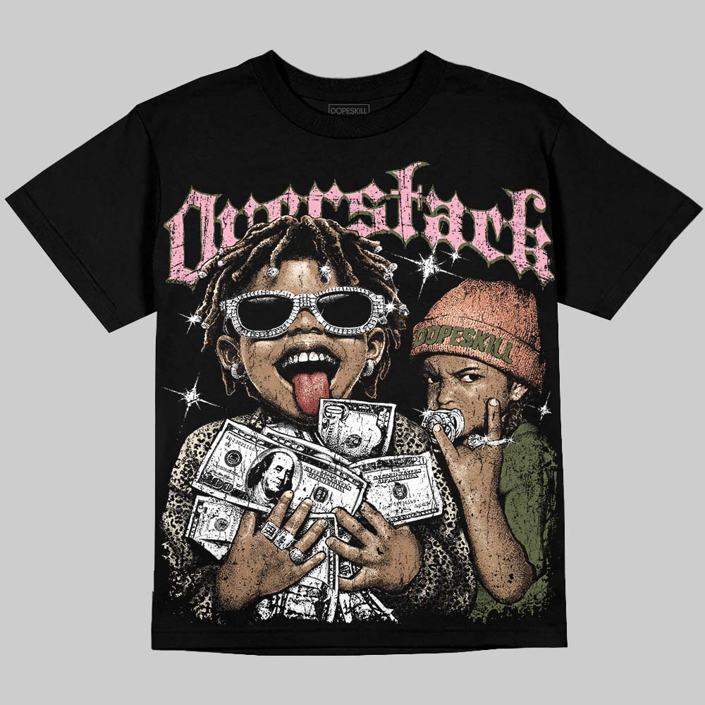 SB Dunk Argon DopeSkill Oversize Print T-Shirt Overstack Graphic Streetwear - Black