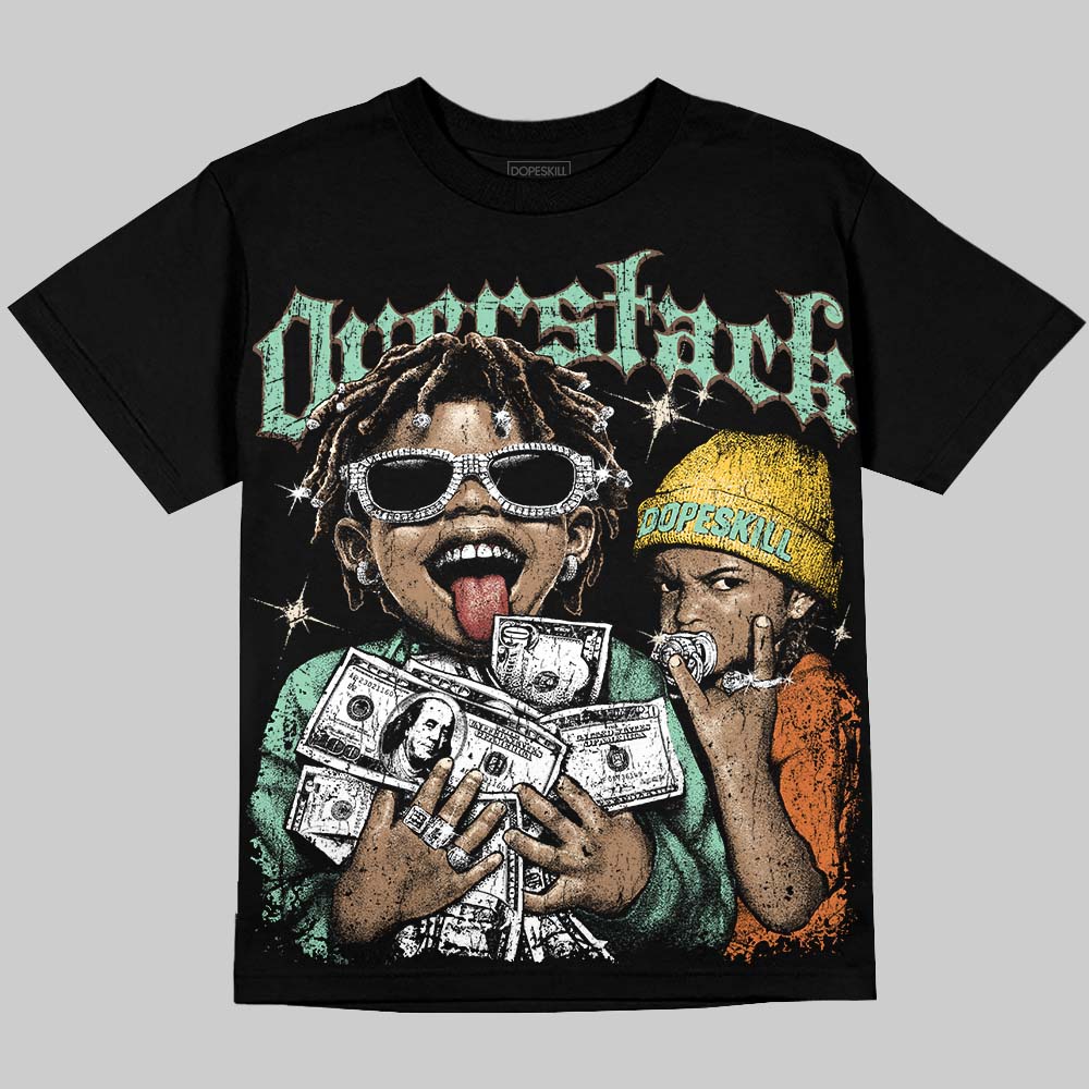 SB Dunk Low Rodeo Tourmaline DopeSkill Oversize Print T-Shirt Overstack Graphic Streetwear - Black