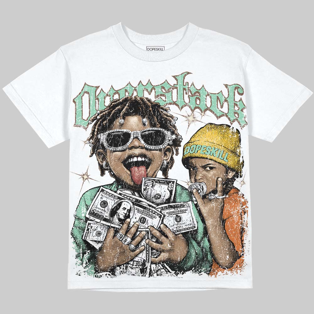 SB Dunk Low Rodeo Tourmaline DopeSkill Oversize Print T-Shirt Overstack Graphic Streetwear - White