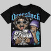 Jordan 8 Aqua DopeSkill Oversize Print T-Shirt Overstack Graphic Streetwear - Black