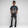 Aqua 8s DopeSkill Oversize Print T-Shirt Overstack Graphic