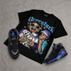 Aqua 8s DopeSkill Oversize Print T-Shirt Overstack Graphic