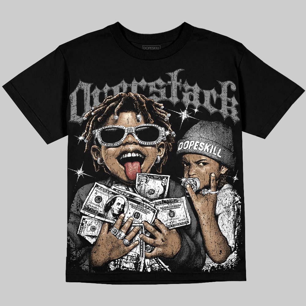 Jordan 4 Black Cat DopeSkill Oversize Print T-Shirt Overstack Graphic Streetwear - Black