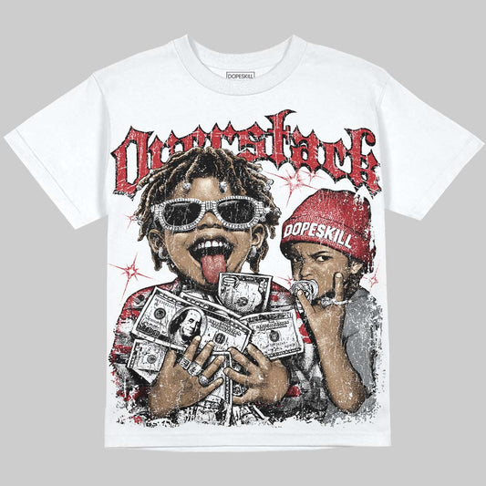 Jordan 8 Bugs Bunny DopeSkill Oversize Print T-Shirt Overstack Graphic Streetwear - White
