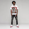 Cherry 11s DopeSkill Oversize Print T-Shirt Overstack Graphic