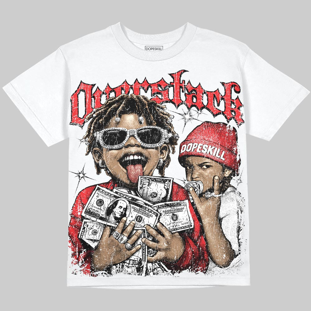 Jordan 13 Chicago DopeSkill Oversize Print T-Shirt Overstack Graphic Streetwear - White 
