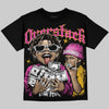 Jordan 4 Comic DopeSkill Oversize Print T-Shirt Overstack Graphic Streetwear - Black