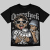 Jordan 11 Cool Grey DopeSkill Oversize Print T-Shirt Overstack Graphic Streetwear - Black