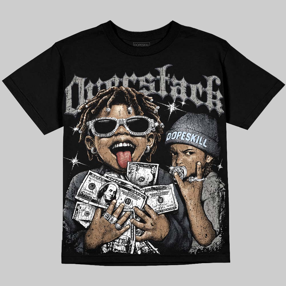 Jordan 11 Cool Grey DopeSkill Oversize Print T-Shirt Overstack Graphic Streetwear - Black