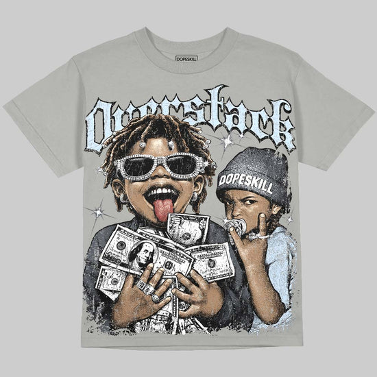 Jordan 11 Cool Grey DopeSkill Oversize Print T-Shirt Overstack Graphic Streetwear - Grey