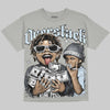 Jordan 11 Cool Grey DopeSkill Oversize Print T-Shirt Overstack Graphic Streetwear - Grey