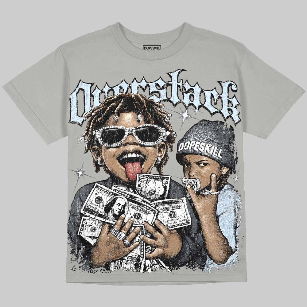 Jordan 11 Cool Grey DopeSkill Oversize Print T-Shirt Overstack Graphic Streetwear - Grey