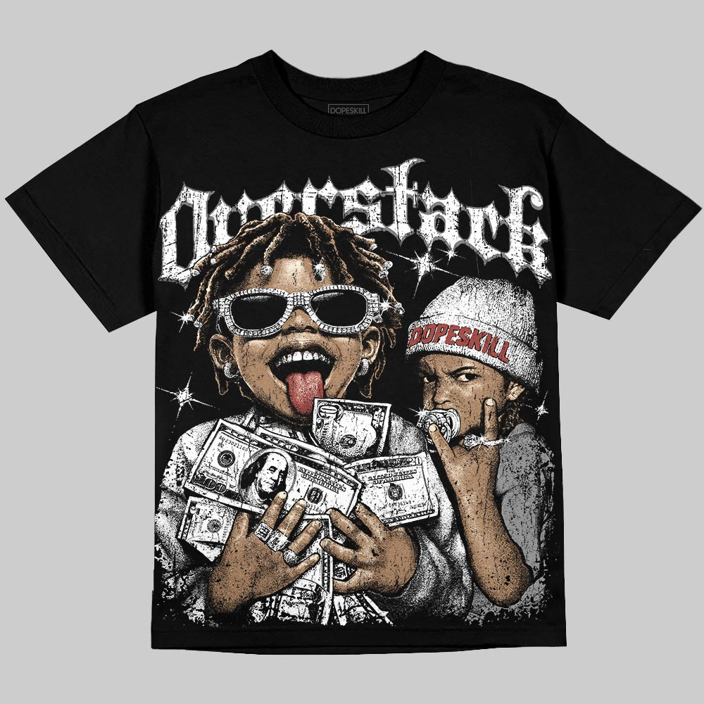Dunk Panda White Black DopeSkill Oversize Print T-Shirt Overstack Graphic Streetwear - Black