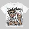 Dunk Panda White Black DopeSkill Oversize Print T-Shirt Overstack Graphic Streetwear - White