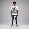 Dunk Panda White Black DopeSkill Oversize Print T-Shirt Overstack Graphic