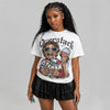 Black Metallic Reimagined 5s DopeSkill Oversize Print T-Shirt Overstack Graphic