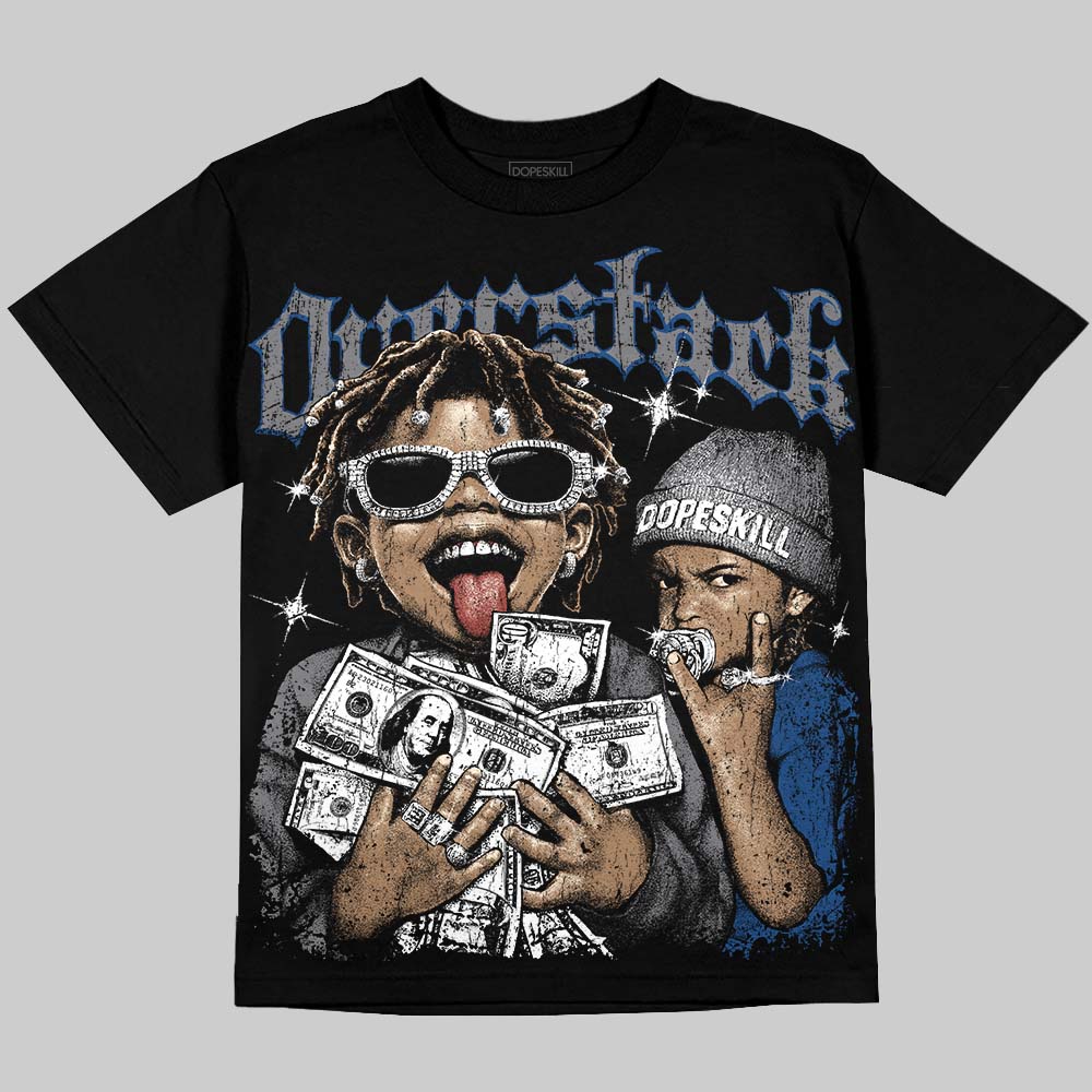 Jordan 9 Flint Grey DopeSkill Oversize Print T-Shirt Overstack Graphic Streetwear - Black