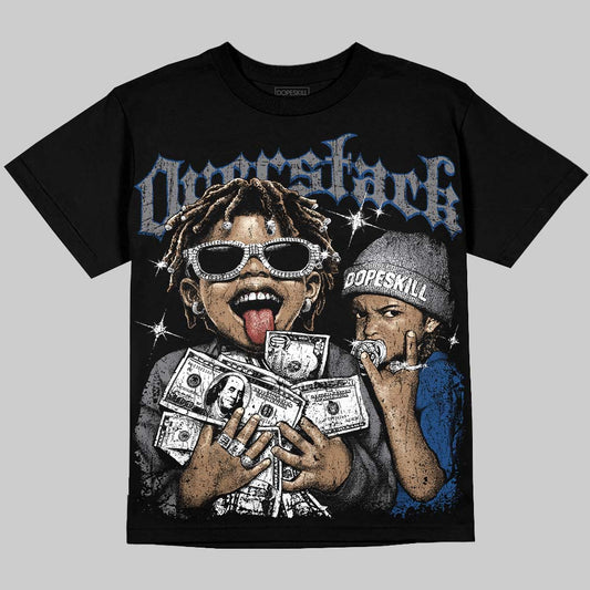 Jordan 9 Flint Grey DopeSkill Oversize Print T-Shirt Overstack Graphic Streetwear - Black