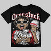 Jordan 9 Space Jam DopeSkill Oversize Print T-Shirt Overstack Graphic Streetwear - Black