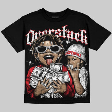Jordan 9 Space Jam DopeSkill Oversize Print T-Shirt Overstack Graphic Streetwear - Black
