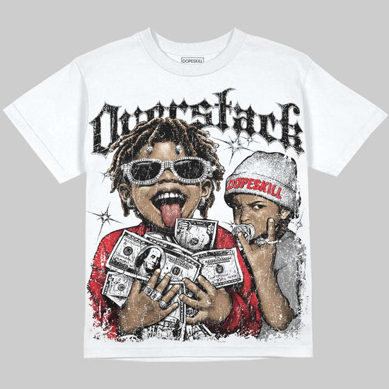 Jordan 9 Space Jam DopeSkill Oversize Print T-Shirt Overstack Graphic Streetwear - White