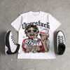 Space Jam 9s DopeSkill Oversize Print T-Shirt Overstack Graphic
