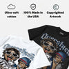 French Blue 12s DopeSkill Oversize Print T-Shirt Overstack Graphic