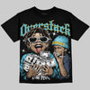 Jordan 11 Gamma Blue DopeSkill Oversize Print T-Shirt Overstack Graphic Streetwear - Black