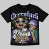 Jordan 5 Grape DopeSkill Oversize Print T-Shirt Overstack Graphic Streetwear - black