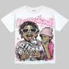 Jordan 4 Iced Carmine DopeSkill Oversize Print T-Shirt Overstack Graphic Streetwear - White