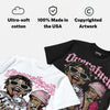 Iced Carmine 4s DopeSkill Oversize Print T-Shirt Overstack Graphic
