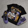 Lakers 4s DopeSkill Oversize Print T-Shirt Overstack Graphic