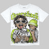 Max 95 Big Bubble Neon Yellow DopeSkill Oversize Print T-Shirt Overstack Graphic Streetwear - White