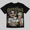 Jordan 3 Medium Olive DopeSkill Oversize Print T-Shirt Overstack Graphic Streetwear - Black