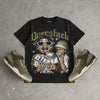 Medium Olive 3s DopeSkill Oversize Print T-Shirt Overstack Graphic