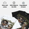 Medium Olive 3s DopeSkill Oversize Print T-Shirt Overstack Graphic