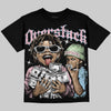 Jordan 4 Medium Soft Pink DopeSkill Oversize Print T-Shirt Overstack Graphic Streetwear - Black