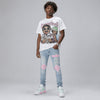 Medium Soft Pink 4s DopeSkill Oversize Print T-Shirt Overstack Graphic