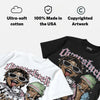 Medium Soft Pink 4s DopeSkill Oversize Print T-Shirt Overstack Graphic