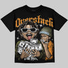 Jordan 5 Olive DopeSkill Oversize Print T-Shirt Overstack Graphic Streetwear - Black