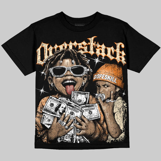 Jordan 3 Orange Citrus DopeSkill Oversize Print T-Shirt Overstack Graphic Streetwear - Black