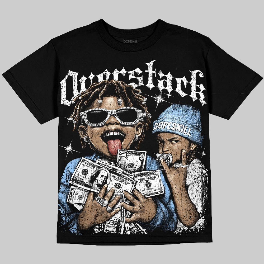 Jordan 6 Oreo DopeSkill Oversize Print T-Shirt Overstack Graphic Streetwear - Black