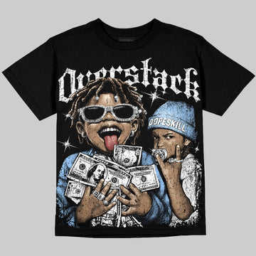 Jordan 6 Oreo DopeSkill Oversize Print T-Shirt Overstack Graphic Streetwear - Black