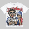 Jordan 4 Rare Air DopeSkill Oversize Print T-Shirt Overstack Graphic Streetwear - White