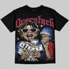 Jordan 4 Rare Air DopeSkill Oversize Print T-Shirt Overstack Graphic Streetwear - Black