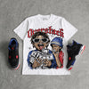 Rare Air 4s DopeSkill Oversize Print T-Shirt Overstack Graphic