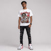 Red Cement 4s DopeSkill Oversize Print T-Shirt Overstack Graphic