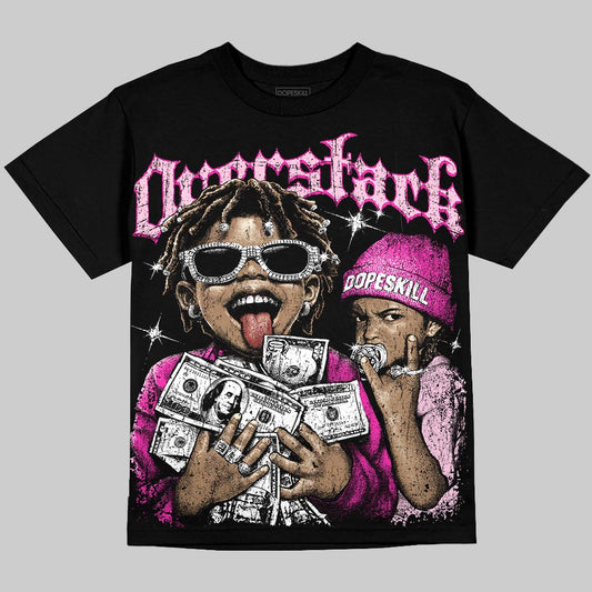 Dunk Triple Pink DopeSkill Oversize Print T-Shirt Overstack Graphic Streetwear - Black